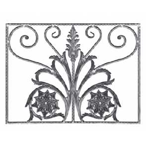 Кованая декоративная панель арт. 1115 разм. 80x60