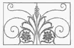 Кованая декоративная панель арт. 1119 разм. 100x60