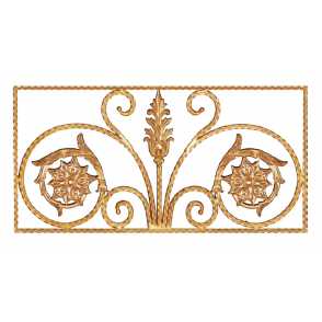 Кованая декоративная панель арт. 1121 разм. 80x40