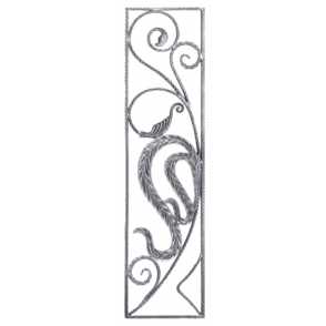 Кованая декоративная панель арт. 1124 разм. 40x160