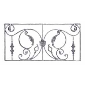 Кованая декоративная панель арт. 1125 разм. 125x60