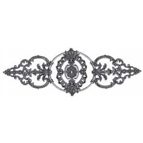 Кованая декоративная накладка арт. 1131 разм. 32,5x94,5