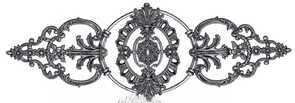 Кованая декоративная накладка арт. 1131 разм. 32,5x94,5
