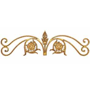 Кованые навершия на забор, ворота  арт. 1143 разм. 110x31