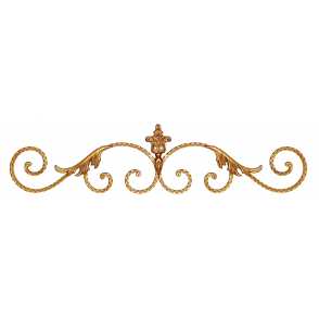 Кованые навершия на забор, ворота  арт. 1145 разм. 110x26