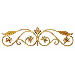 Кованые навершия на забор, ворота  арт. 1148 разм. 108x33