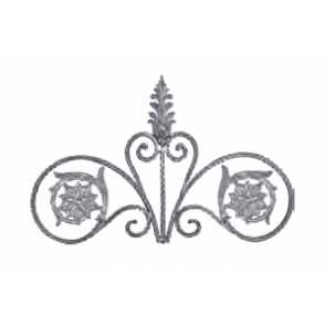 Кованые навершия на забор, ворота  арт. 1149 разм. 80x50