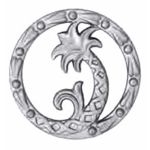 Кованый декоративный узор двусторонний арт. 115 разм. 12