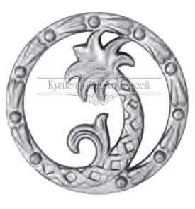 Кованый декоративный узор двусторонний арт. 115 разм. 12