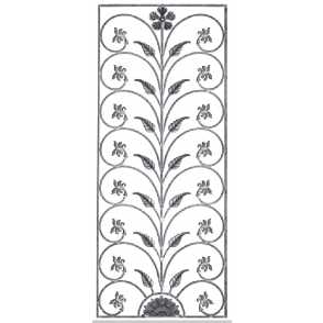 Кованая декоративная панель арт. 1162 разм. 80x195