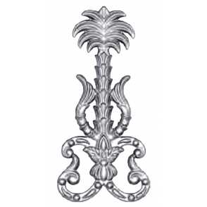 Кованый декоративный узор двусторонний арт. 117 разм. 12x25