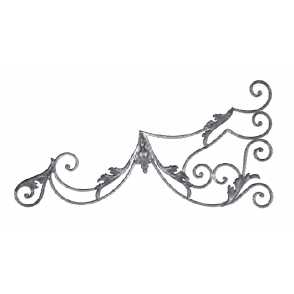 Кованые навершия на забор, ворота  арт. 1182 разм. 57x130