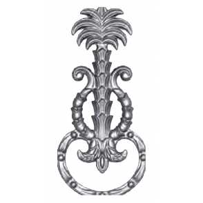Кованый декоративный узор двусторонний арт. 118 разм. 12x25,5