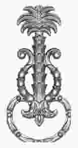 Кованый декоративный узор двусторонний арт. 118 разм. 12x25,5