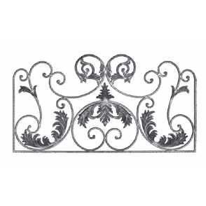 Кованая декоративная панель арт. 1190 разм. 125x60x67