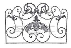 Кованая декоративная панель арт. 1191 разм. 100x60x67