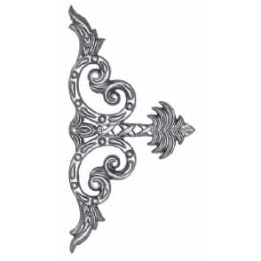 Кованый декоративный узор односторонний арт. 119 разм. 22x22