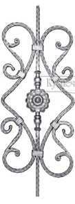 Кованая балясина арт. 1203 разм. 31x90