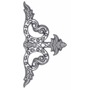 Кованый декоративный узор односторонний арт. 120 разм. 14x14