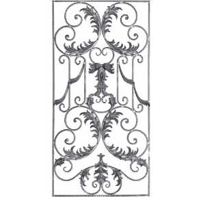 Кованая декоративная панель арт. 1220 разм. 80x160