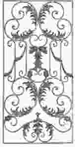 Кованая декоративная панель арт. 1220 разм. 80x160