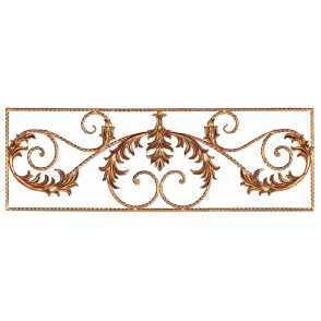 Кованая декоративная панель арт. 1228 разм. 135x45