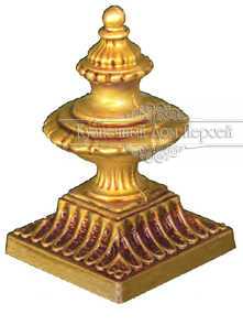 Кованое навершие арт. 122 разм. 14,5x9,5