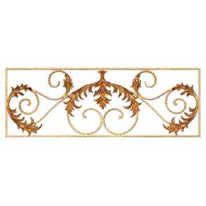 Кованая декоративная панель арт. 1235 разм. 125x45