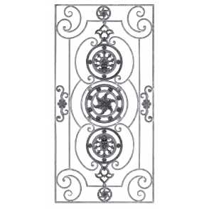 Кованая декоративная панель арт. 1240 разм. 80x160