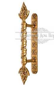 Кованая дверная ручка арт. 125 разм. 8x8x37