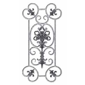 Кованая декоративная панель арт. 1262 разм. 80x40