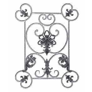 Кованая декоративная панель арт. 1263 разм. 80x60