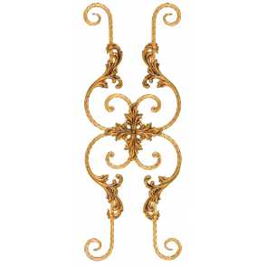 Кованая розетка арт. 1265 разм. 80x30