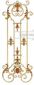 Кованая декоративная панель арт. 1268 разм. 60x160