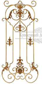 Кованая декоративная панель арт. 1269 разм. 70x160