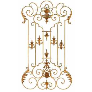 Кованая декоративная панель арт. 1271 разм. 90x160