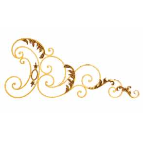 Кованые навершия на забор, ворота  арт. 1273 разм. 57x128