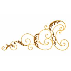 Кованые навершия на забор, ворота  арт. 1274 разм. 57x128