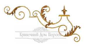 Кованые навершия на забор, ворота  арт. 1276 разм. 125x58,5