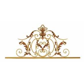 Кованые навершия на забор, ворота  арт. 1277 разм. 178x78