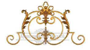 Кованые навершия на забор, ворота  арт. 1280 разм. 80x45