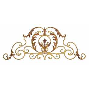 Кованые навершия на забор, ворота  арт. 1286 разм. 128x50