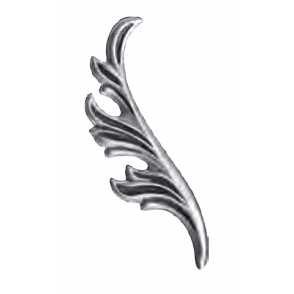 Кованый лист литье арт. 128 разм. 25,8x8