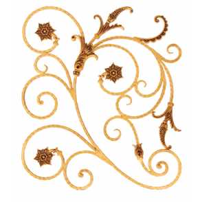 Кованая розетка арт. 1294 разм. 75x63