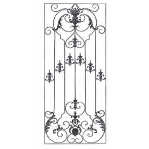 Кованая декоративная панель арт. 1295 разм. 80x195