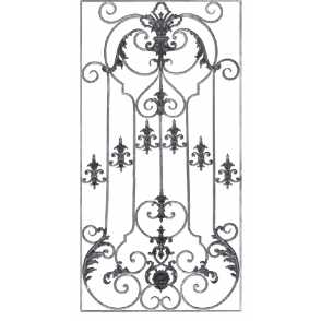 Кованая декоративная панель арт. 1296 разм. 80x160
