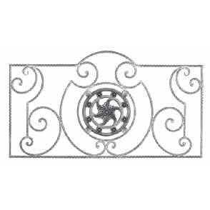 Кованая декоративная панель арт. 1306 разм. 125x69