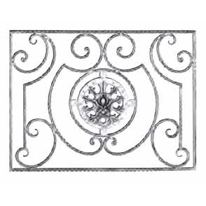 Кованая декоративная панель арт. 1308 разм. 80x60
