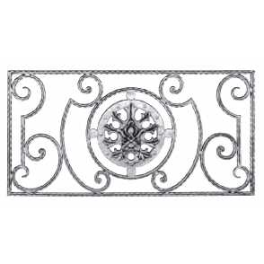 Кованая декоративная панель арт. 1309 разм. 80x40