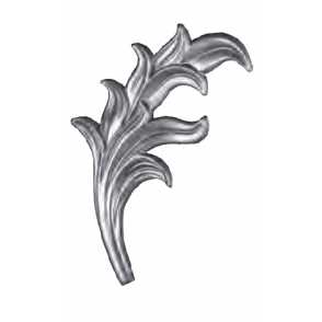 Кованый лист литье арт. 131 разм. 19x9,5